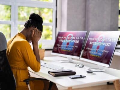 Data Breach, woman at chair