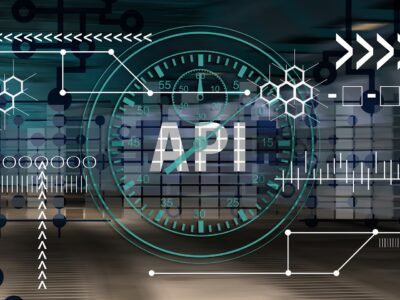 Digital illustration of API technology with a circular gauge, circuit patterns, and data flow indicators - representing the Sage Intacct API integration capabilities discussed in the article.